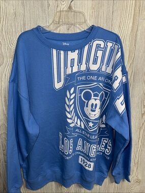 Disney Blue Mickey Graphic Pullover